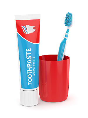 牙膏,牙刷