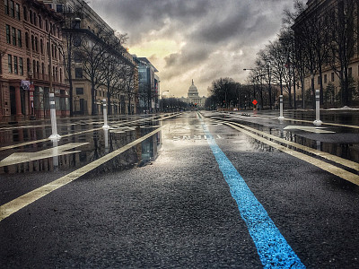 雨天街道