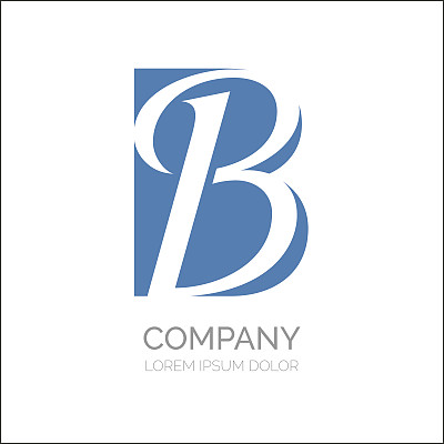 b字母标志科技金融logo