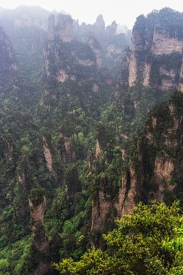 湖南省张家界风景山峰旅游景点