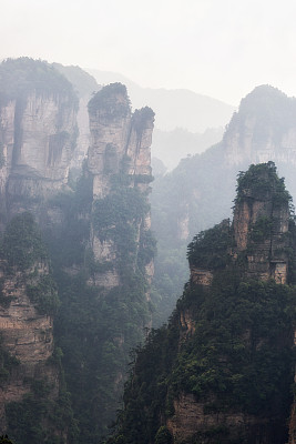 湖南省张家界风景山峰旅游景点