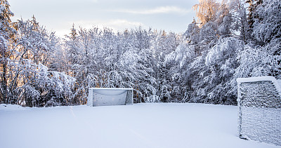 冬季足球场