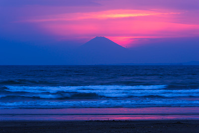 富士山海浪
