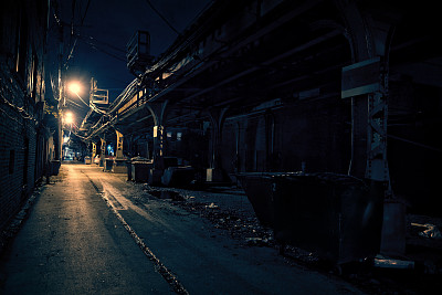 夜色下的城市风景