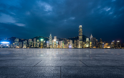 夜色下的城市风景