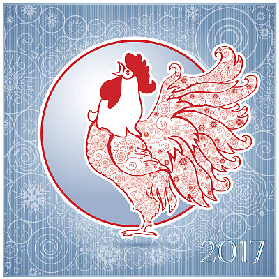 鸡年2017贺卡