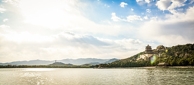 颐和园全景图昆明湖
