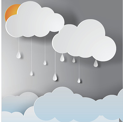 雨滴插画