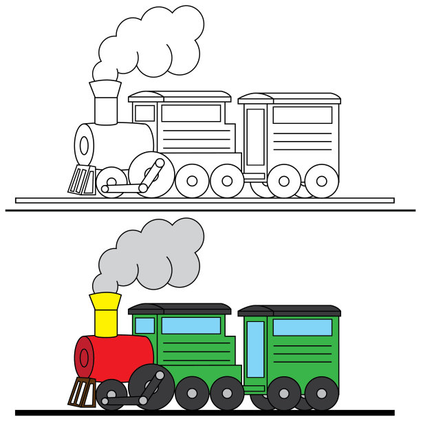 儿童乘坐小火车