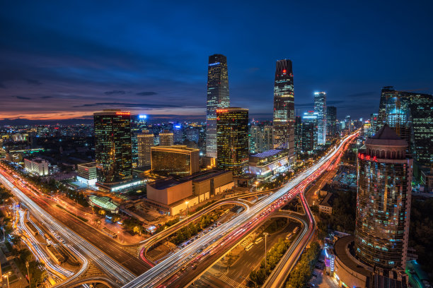 北京金融街夜景