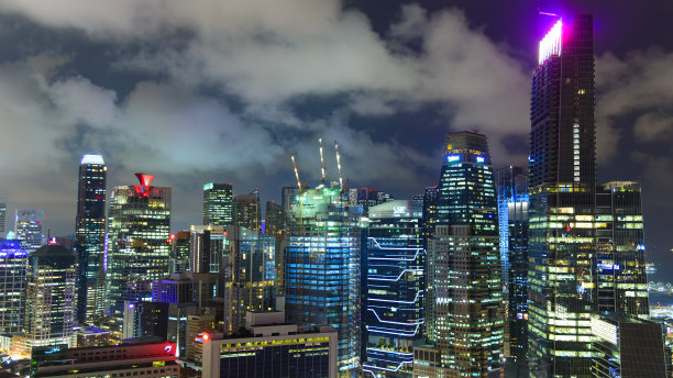 新加坡金沙购物中心夜景