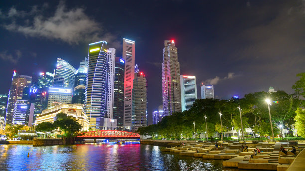 新加坡金沙购物中心夜景