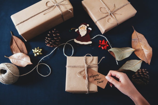 圣诞和新年礼品包装