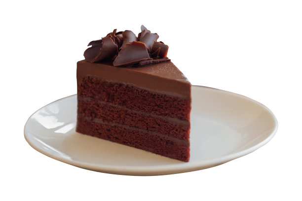 巧克力蛋糕切片