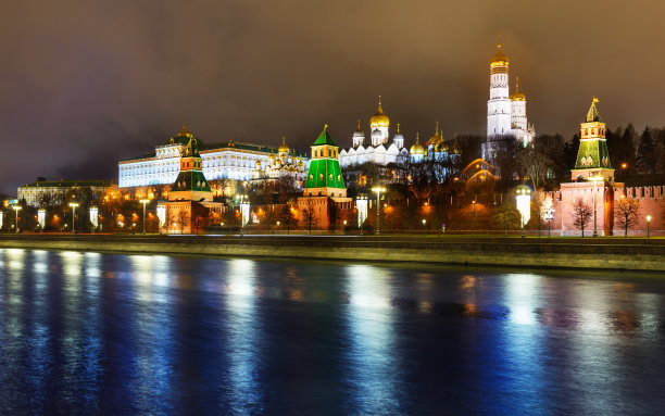 圣彼得堡街道夜景