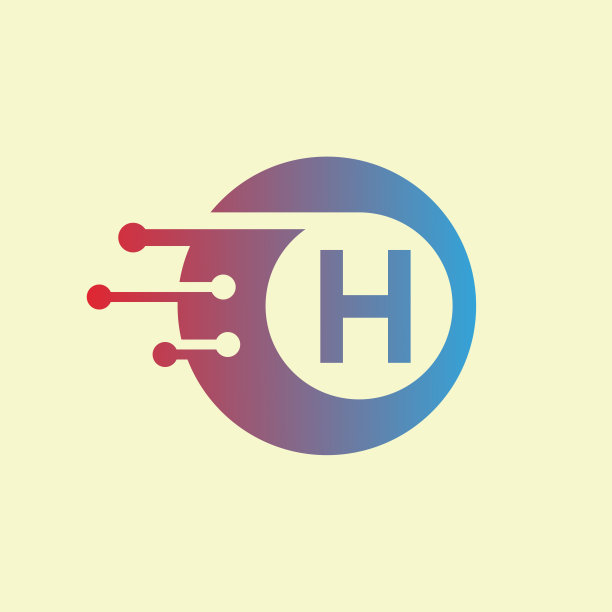 h字母设计logo设计科技网络