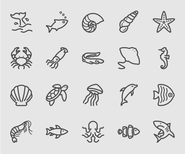 卡通动物章鱼标志