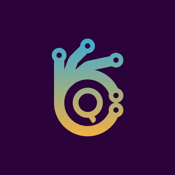 字母q科技logo设计