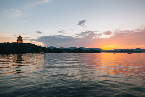 杭州西湖全景