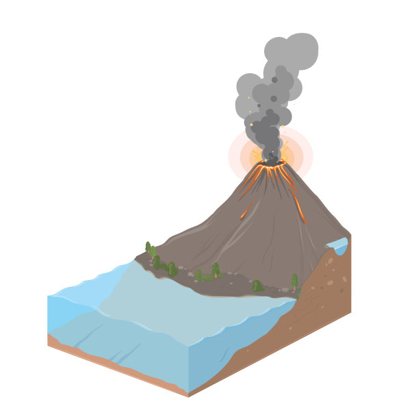 火山地质景观