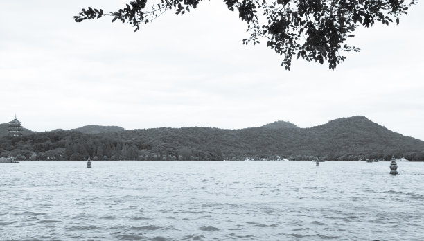 杭州西湖全景