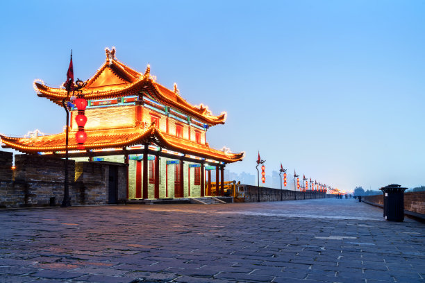 西安,夜景,旅游,风景,城市