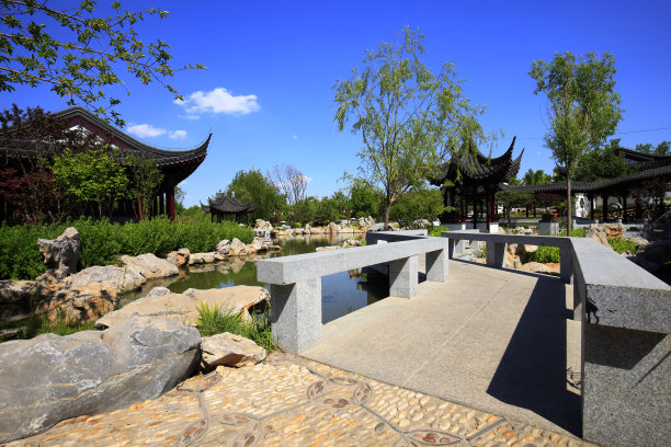 中式禅院庭院