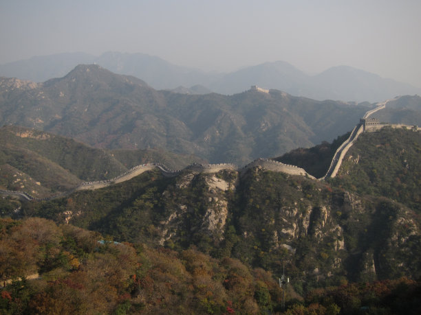 长城上观望风景