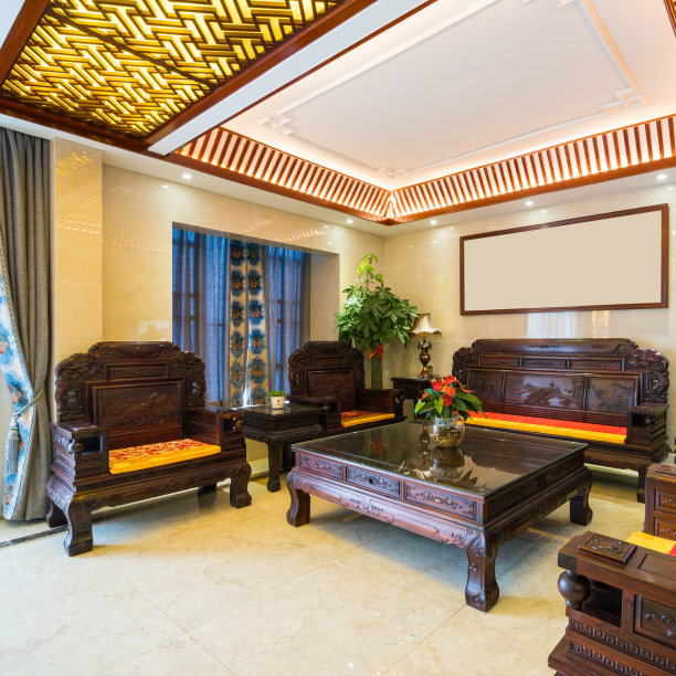 现代中式客厅