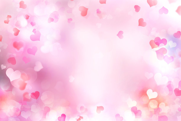 粉色爱心边框