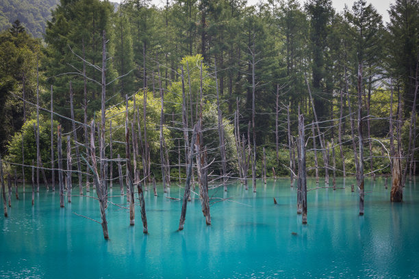 蓝宝石般的湖泊