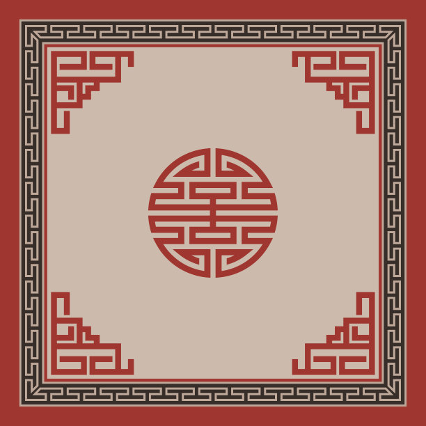 矢量：抽象中国古典风格背景