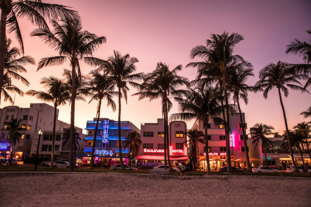 迈阿密城市夜景