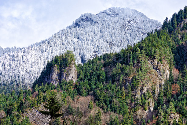 雪山冬景