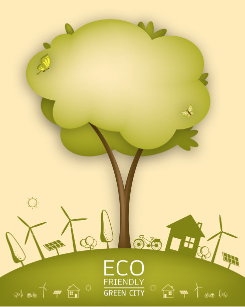 垃圾分类保护环境海报设计模板