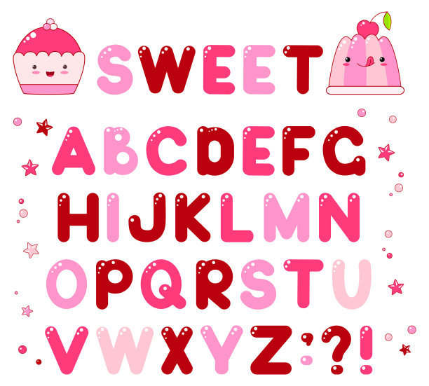 粉色可爱字体样式