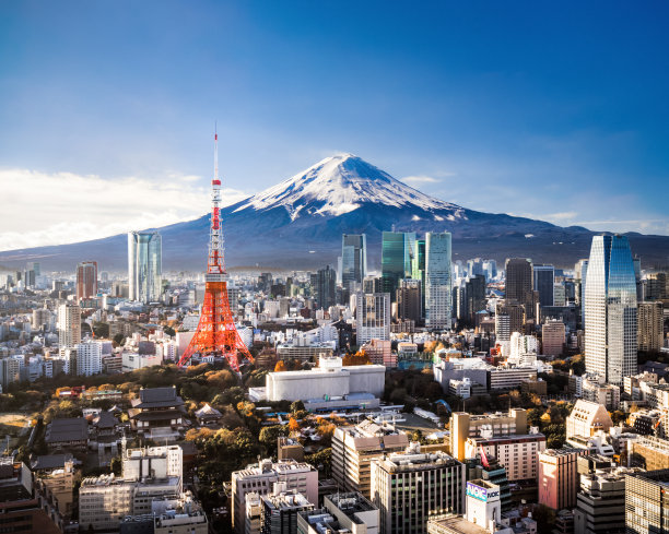 富士山城市风光