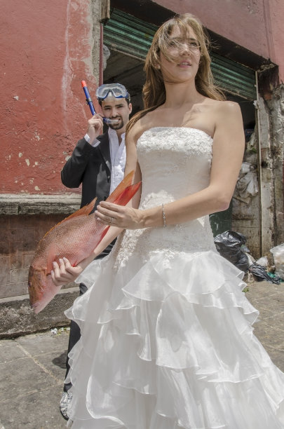 穿着婚纱的鱼