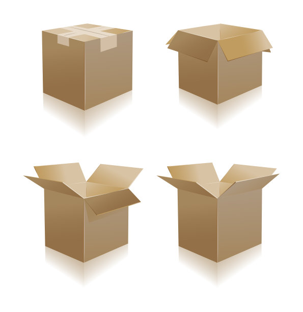 矢量纸箱包装运输标识