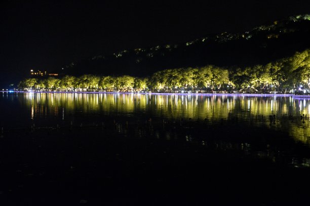 西湖灯光夜景