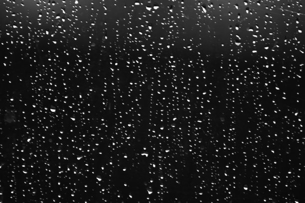 下雨天玻璃雨滴