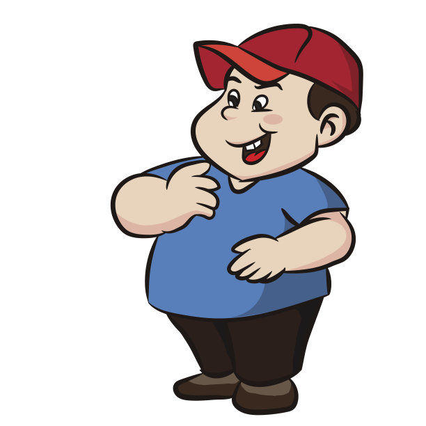 胖男孩卡通人物