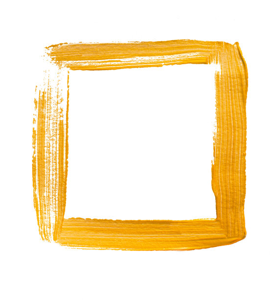 金色笔触素材框架