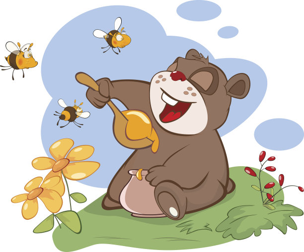 蜜蜂与小熊