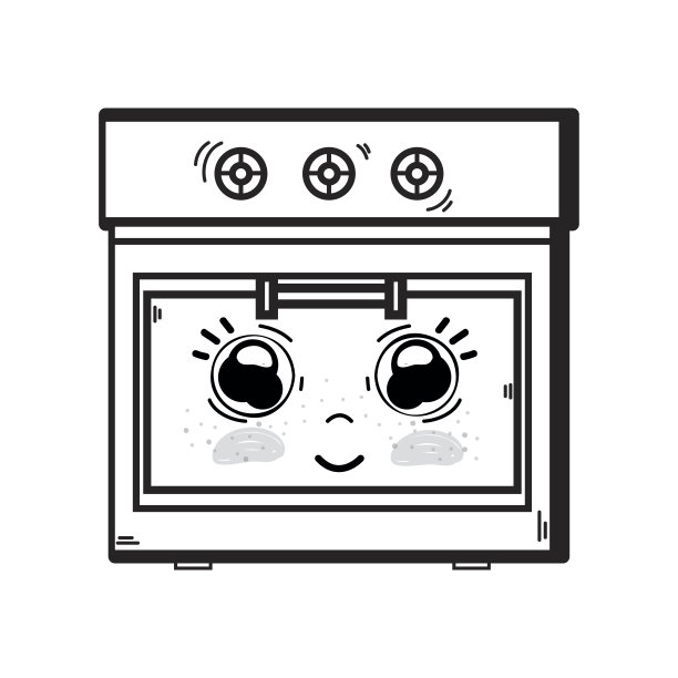 卡通可爱烤箱