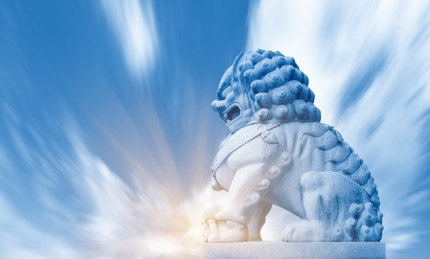 石狮子塑像