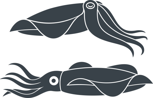 墨斗鱼海鲜标志
