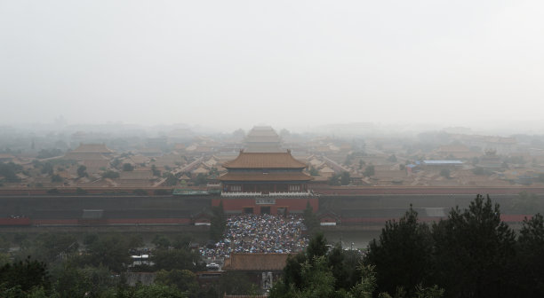 雨天故宫