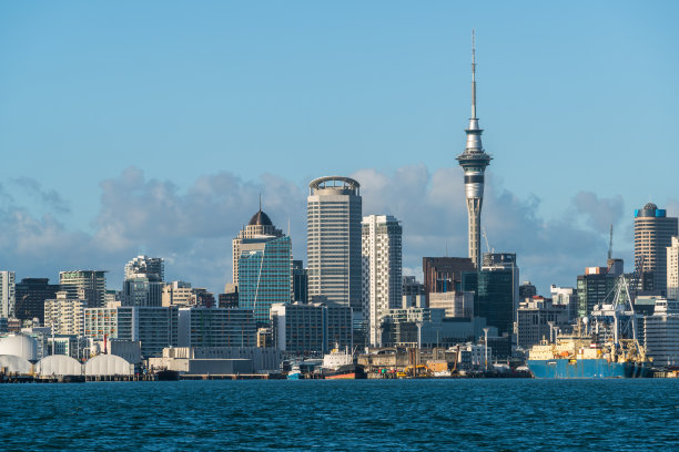 奥克兰海滨小镇风景