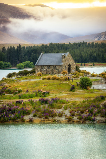 好牧羊人教堂,特卡波湖,新西兰